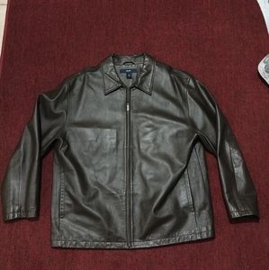GAP Men's Brown Leather Jacket XXL #54023